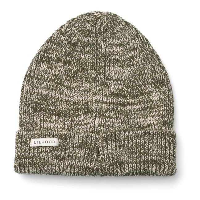 Bonnet Coton Bio Côtelé Ezra | Verde militare