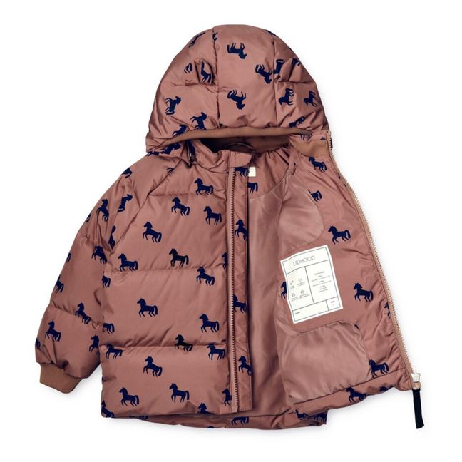 Chaqueta de plumón de material reciclado Polle Horse | Rosa Viejo