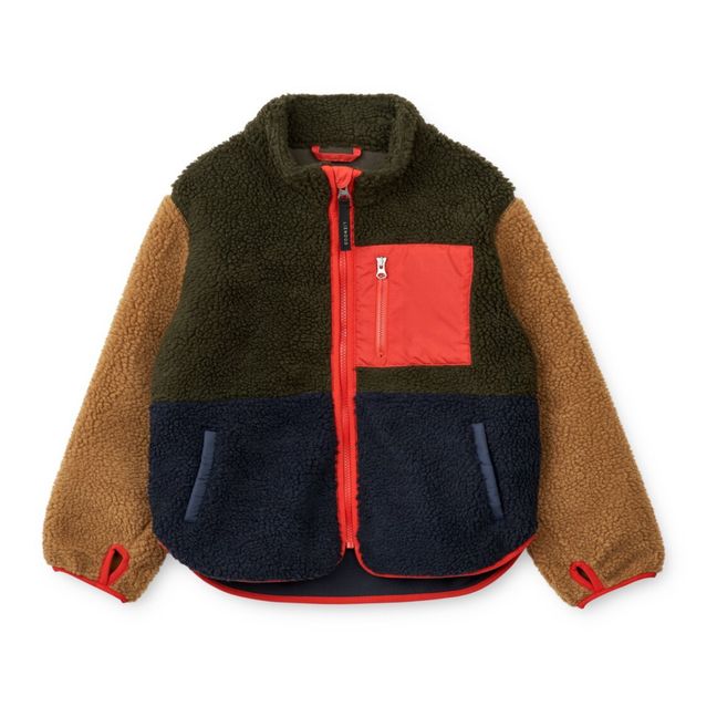 Veste Matières Recyclées Façon Fourrure Nolan | Vert kaki