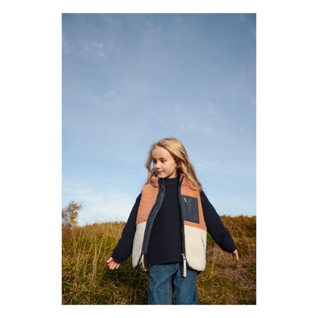 Veste Sans Manches Matières Recyclées Façon Fourrure Vada | Rose