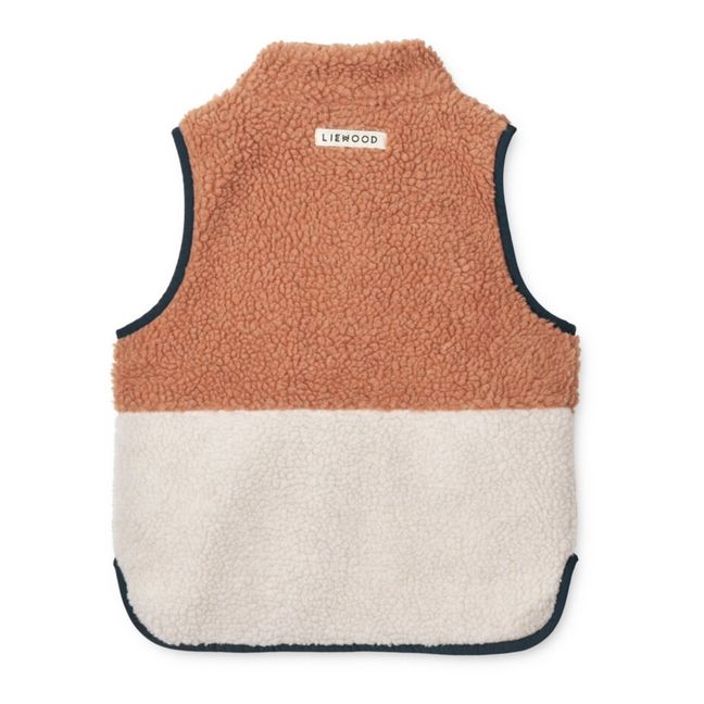 Veste Sans Manches Matières Recyclées Façon Fourrure Vada | Rose