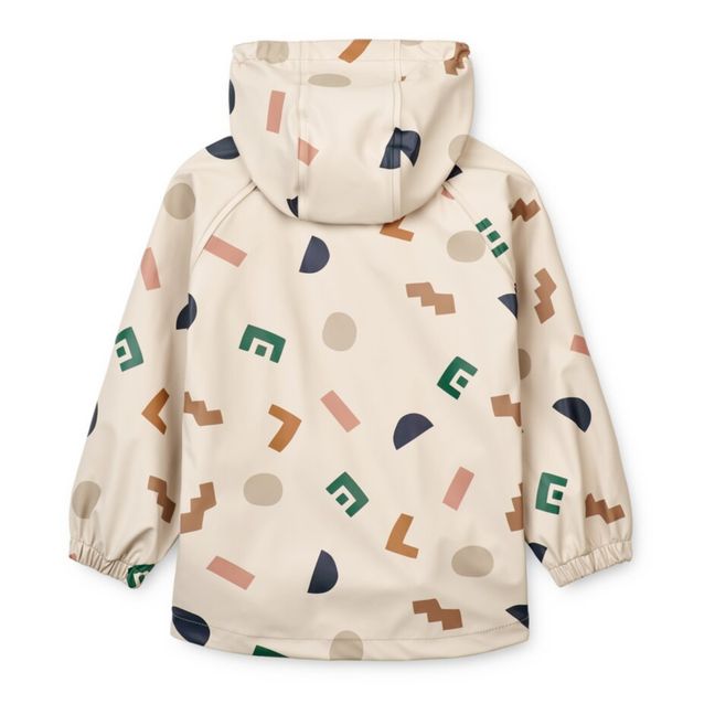 Moby Alphabet Giacca impermeabile in materiali riciclati | Ecru