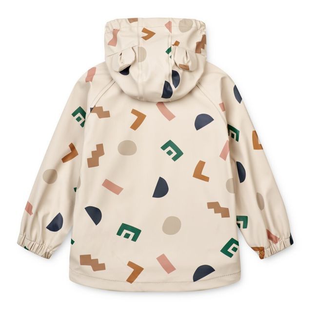 Veste Imperméable Matières Recyclées Alphabet Melodi | Ecru