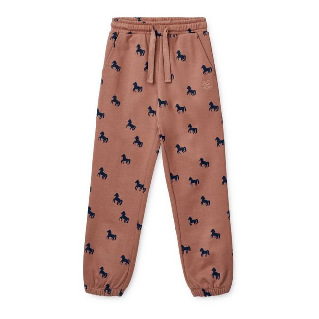 Jogger Coton Bio Chevaux Inga | Vieux Rose