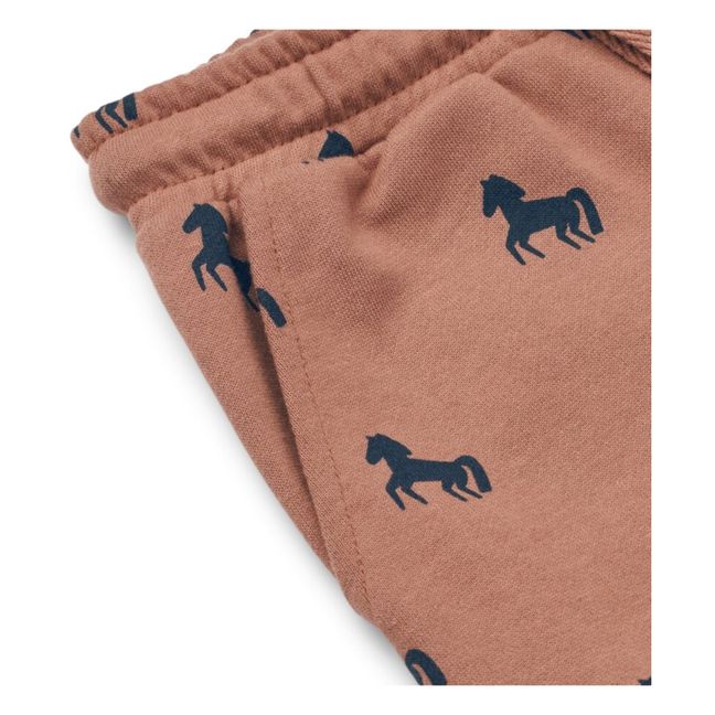 Jogger Coton Bio Chevaux Inga | Vieux Rose