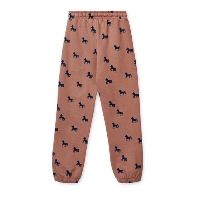 Jogger Coton Bio Chevaux Inga | Vieux Rose