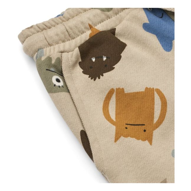 Jogger Coton Bio Monstres Inga | Beige