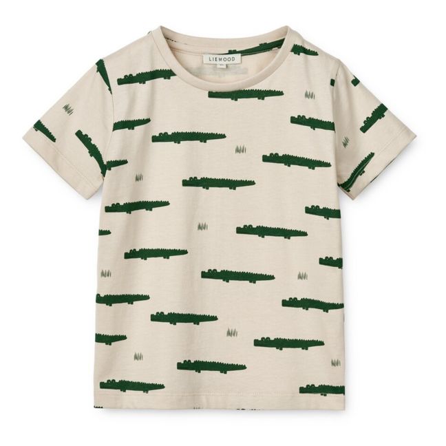 T-Shirt Coton Bio Crocodiles Apia | Vert