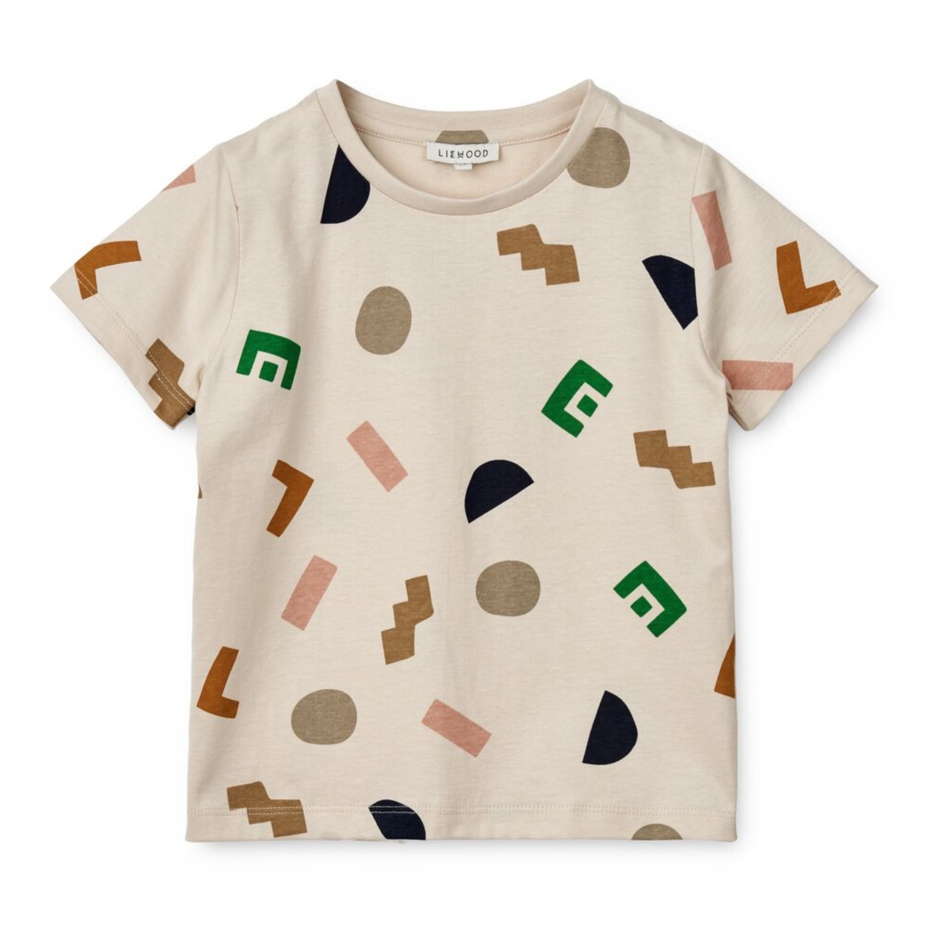 Liewood T-Shirt aus Bio-Baumwolle Alphabet Apia | Seidenfarben