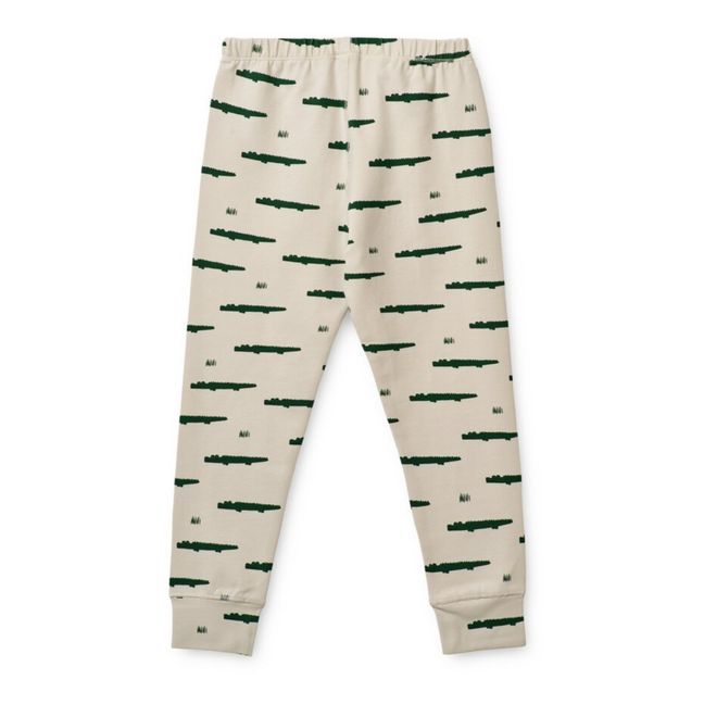 Pyjama Coton Bio Crocodiles Wilhelm | Ecru