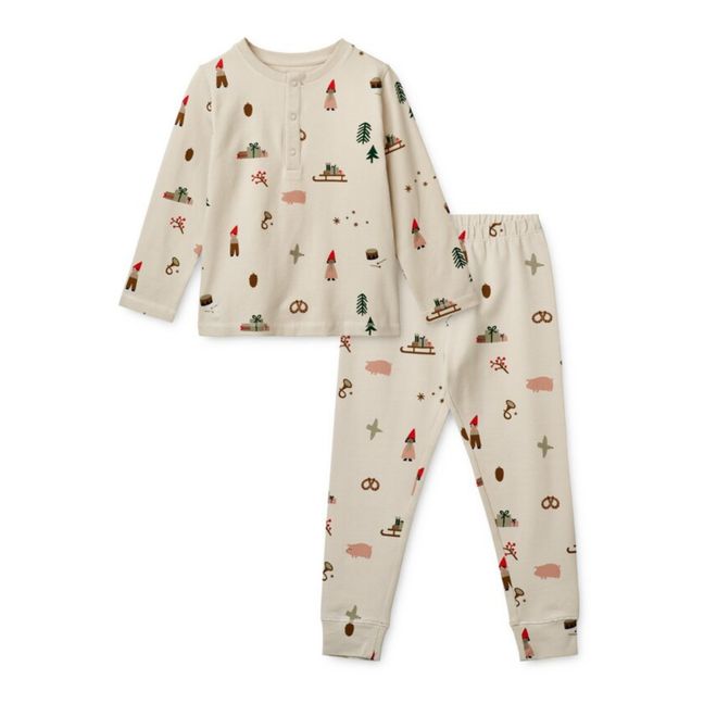 Pyjama Coton Bio Holiday Wilhelm | Beige