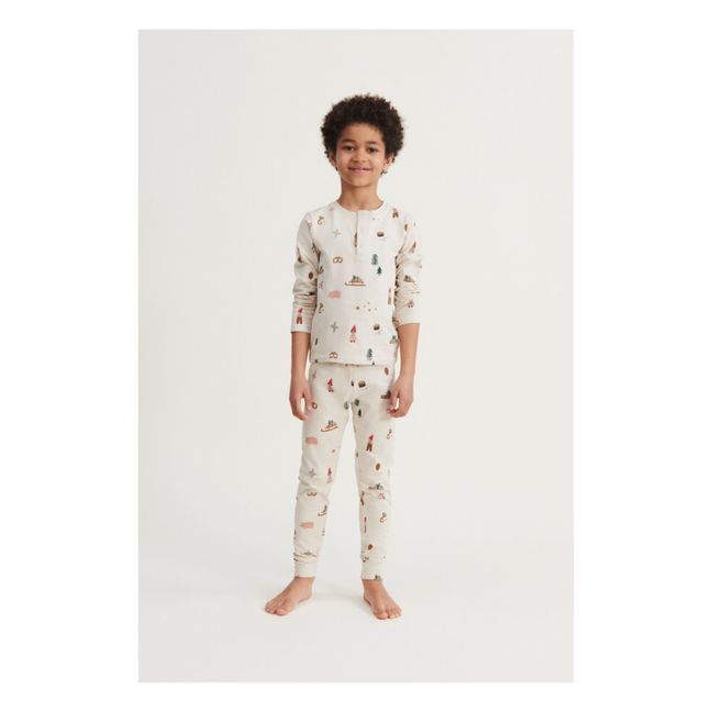 Pyjama Coton Bio Holiday Wilhelm | Beige