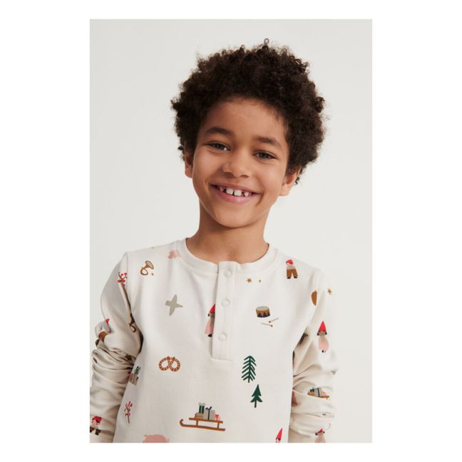 Pyjama Coton Bio Holiday Wilhelm | Beige