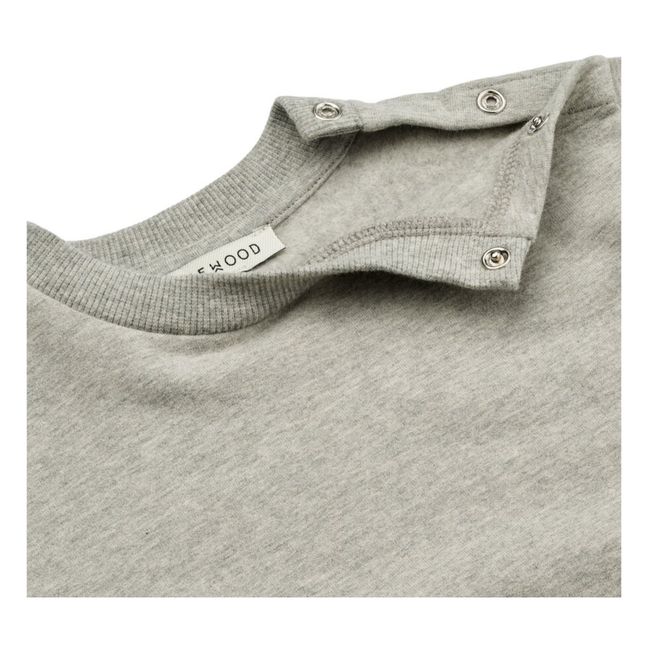Sweatshirt aus Bio-Baumwolle Lucio | Grau Meliert