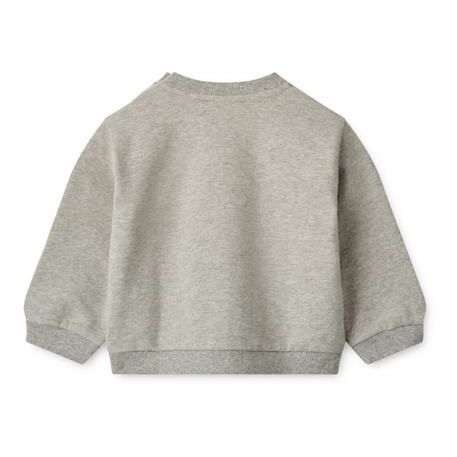 Sweat Coton Bio Lucio | Gris chiné