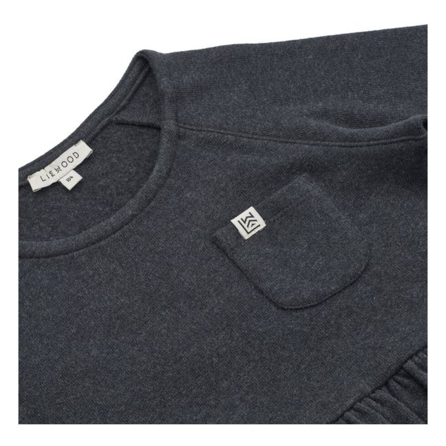 Robe Coton Bio Jenny | Gris anthracite
