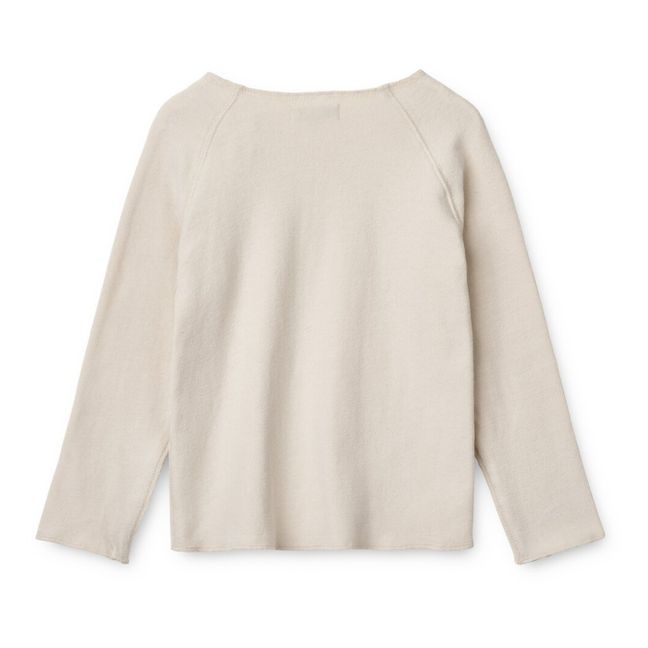 T-Shirt Coton Bio Côtelé Lolan | Ecru