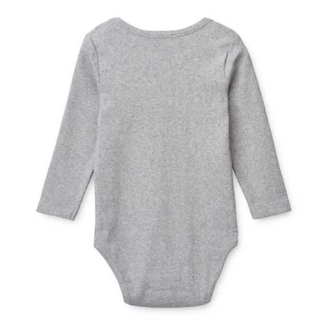 Body Coton Bio Côtelé Evig | Grau Meliert