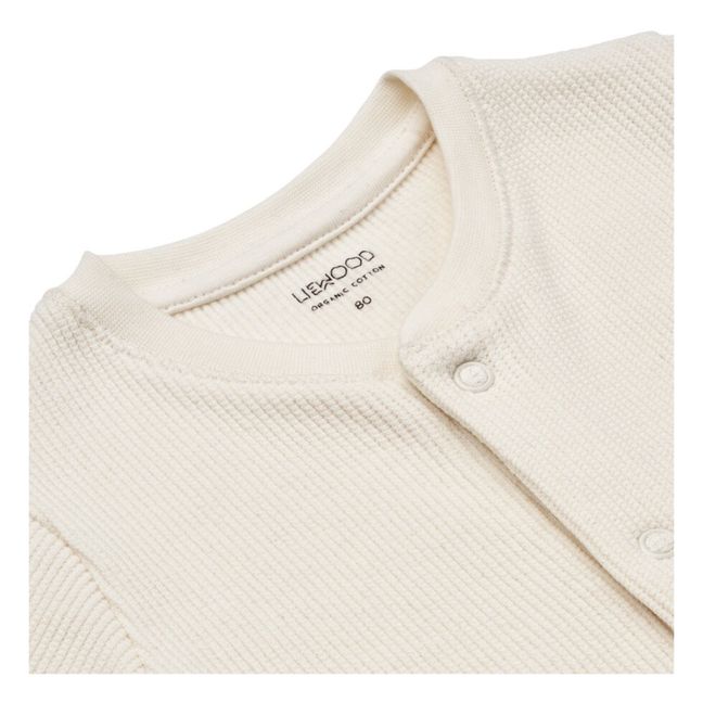 Pyjama Coton Bio Côtelé Birk | Ecru