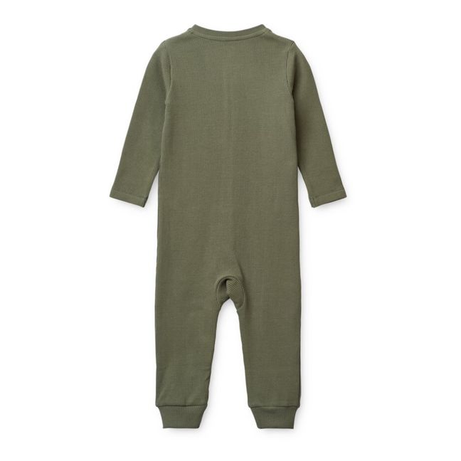 Pyjama Coton Bio Côtelé Birk | Vert kaki
