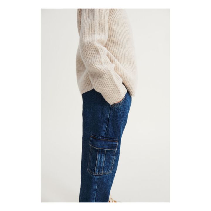 Delvin Organic Cotton Denim Trousers | Denim- Product image n°4