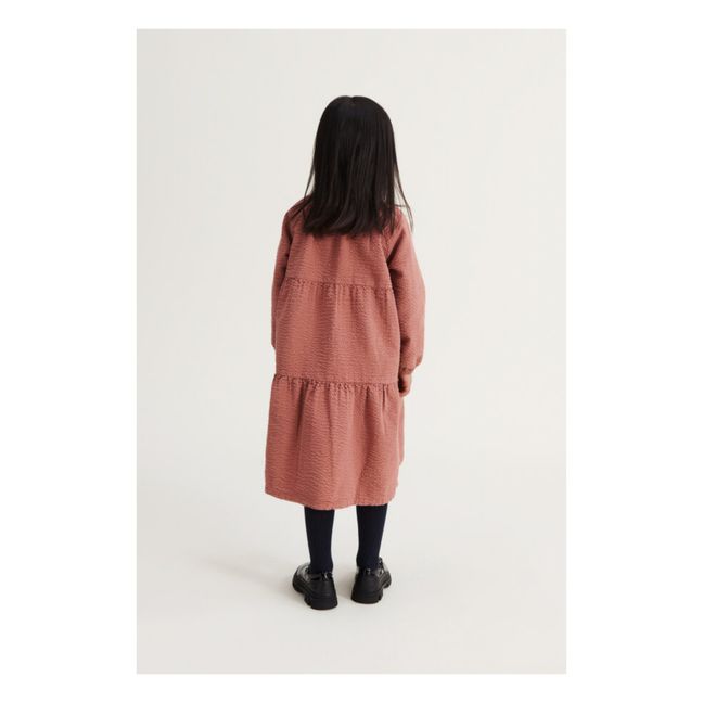 Kleid aus Bio-Baumwolle Cecilie | Altrosa