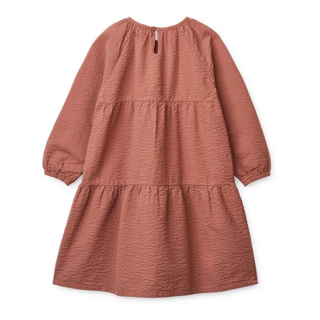 Kleid aus Bio-Baumwolle Cecilie | Altrosa