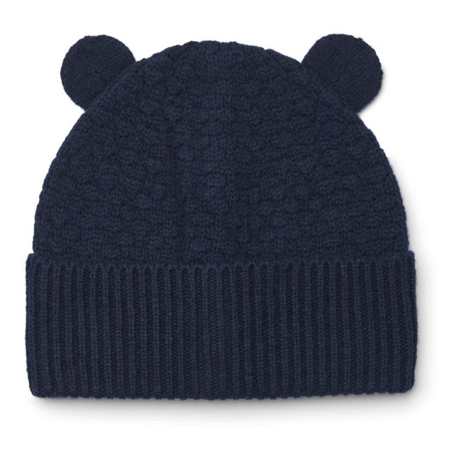 Bonnet Chat Mérinos Miller | Bleu marine