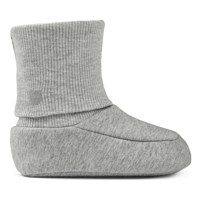 Aggy Organic Cotton Slippers | Grey