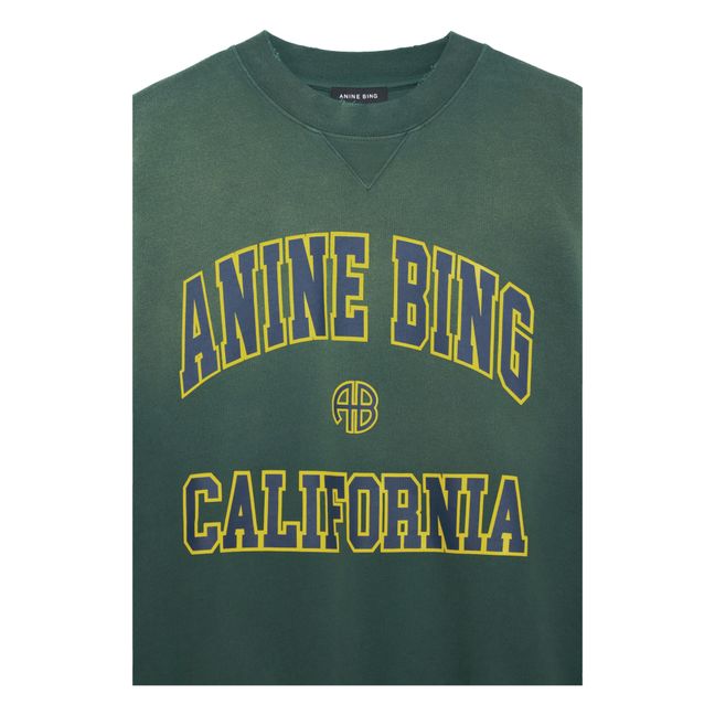 Sweatshirt Jaci Anine Bing California Bio-Baumwolle | Dunkelgrün