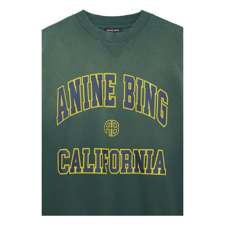Sweatshirt Jaci Anine Bing California Bio-Baumwolle | Dunkelgrün- Produktbild Nr. 3