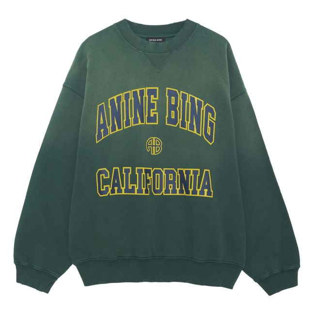 Felpa in cotone organico Jaci Anine Bing California | Verde scuro