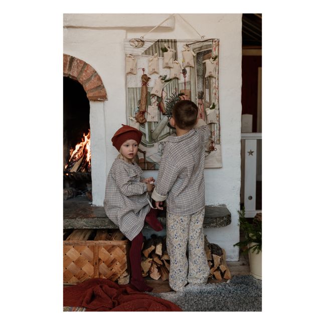 Pantaloni, motivo: floreale | Ecru