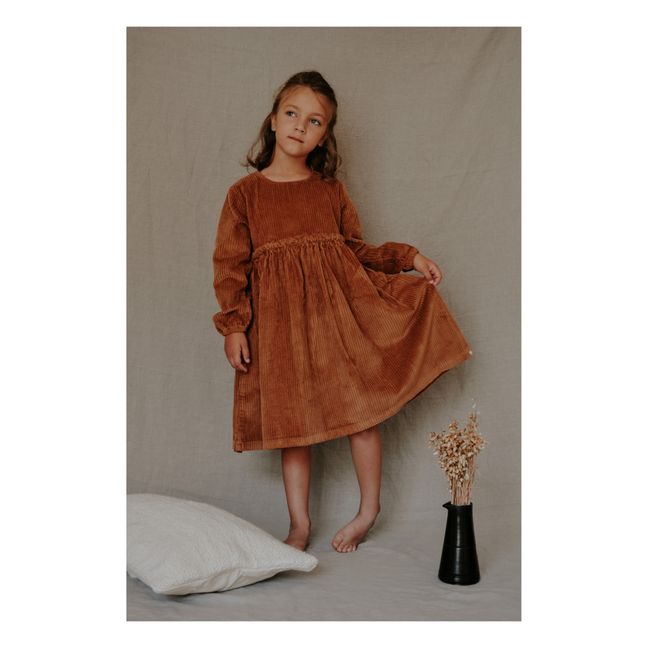 Julieta Corduroy Dress | Brown