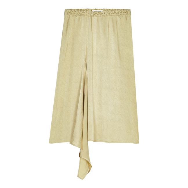 Falda de seda Altair | Amarillo palo