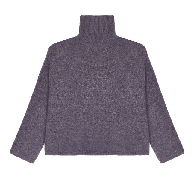 Jersey Laurier de lana merina y alpaca | Violeta
