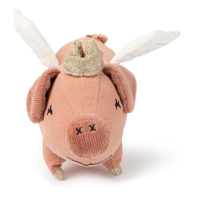 Peluche Cochon volant dans boîte cadeau