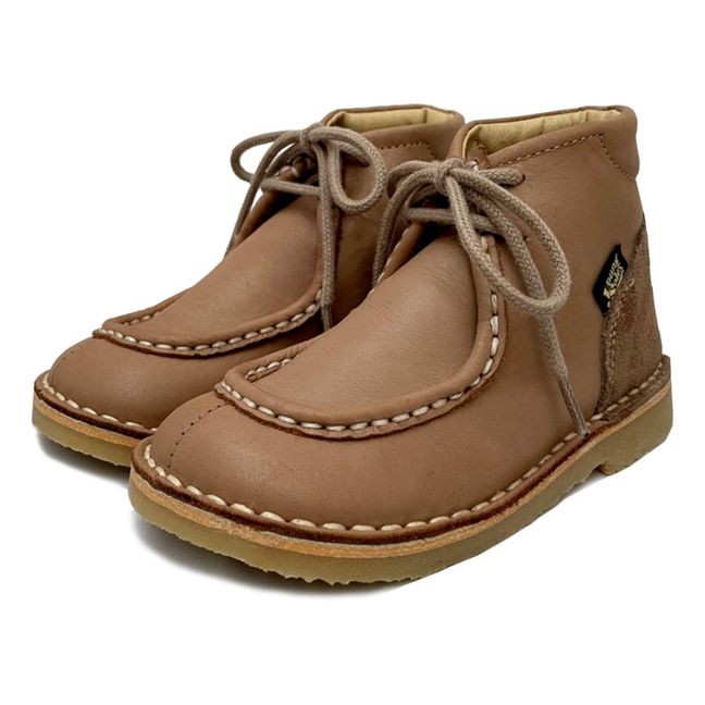 Boomer Lace-Up Boots | Camel