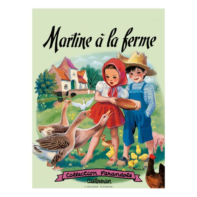 Cartel de Martine à la ferme | Verde