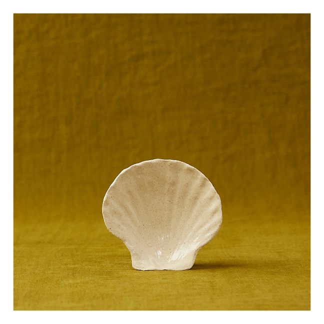 Coquillage en grès | Crème