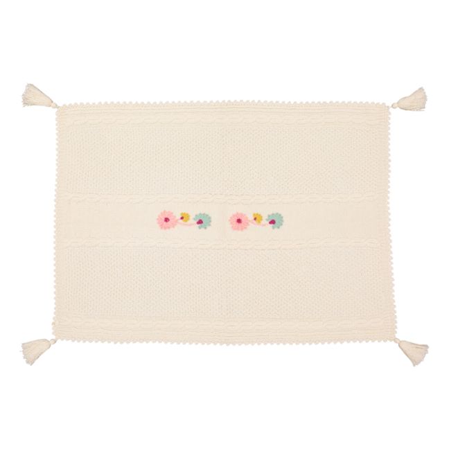 Strickdecke Louna | Cremefarben