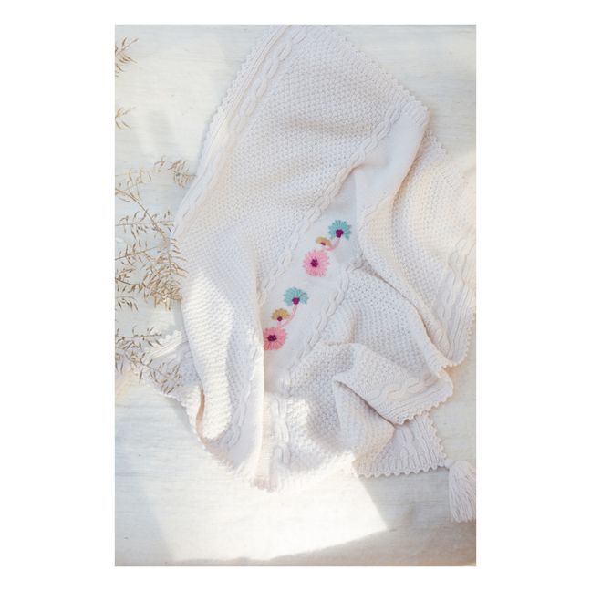 Strickdecke Louna | Cremefarben
