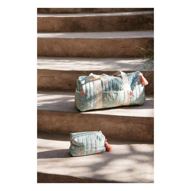 Pochette Teiki en coton bio | Bleu turquoise