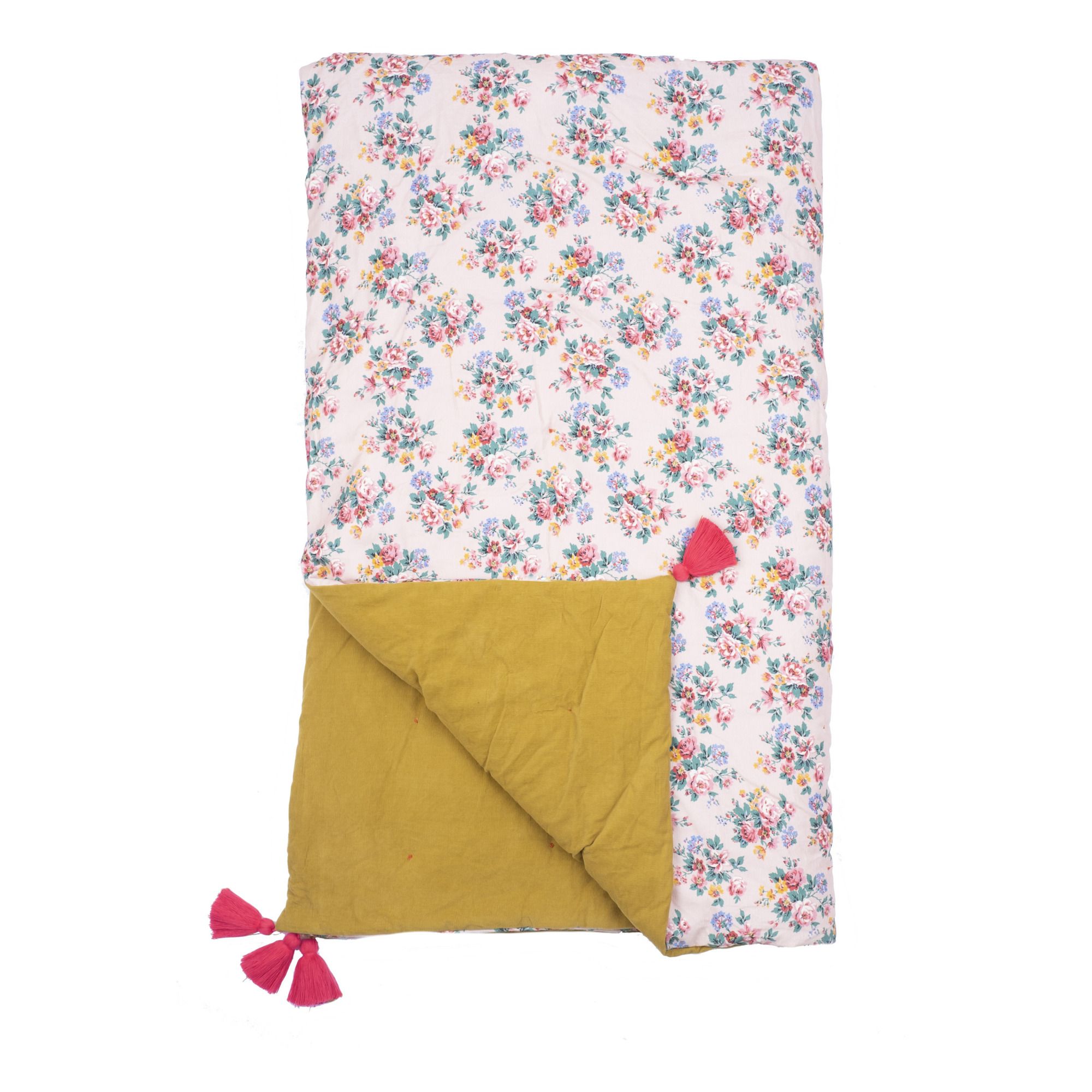 Louise Misha - Plaid Enoha en coton bio - Rose pâle | Smallable