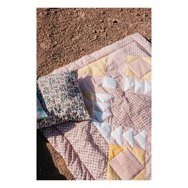Aneka Throw in organic cotton | Blush