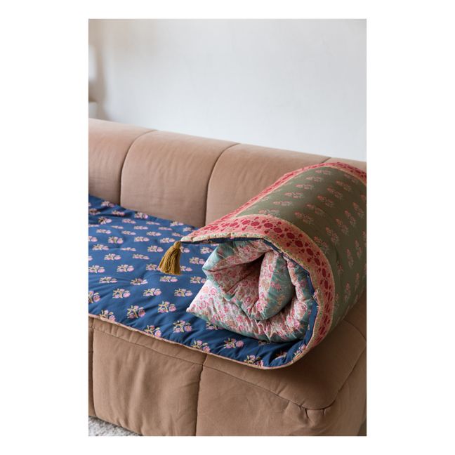 Couvre canapé Jamy en coton bio | Bleu nuit