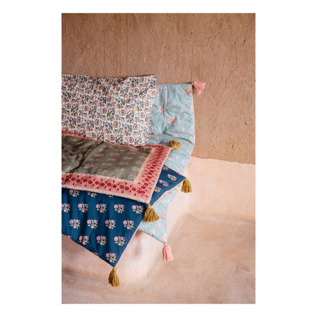 Couvre canapé Jamy en coton bio | Bleu nuit