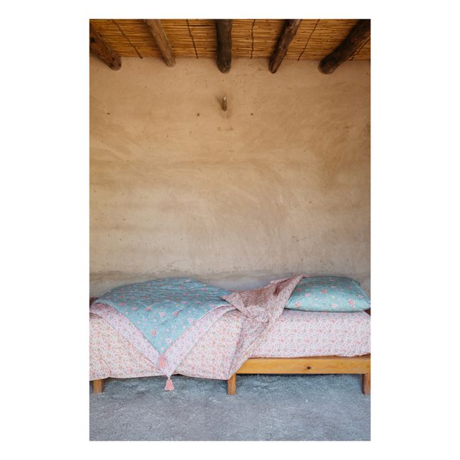 Drap-housse Nicole en coton bio | Rose poudré