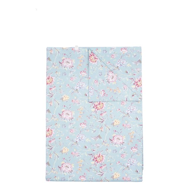 Noemie Organic Cotton Duvet Cover | Turquoise