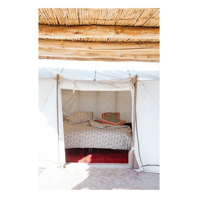 Noemie Organic Cotton Duvet Cover | Cream